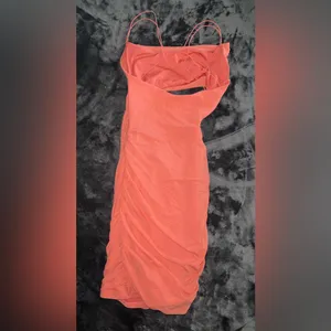 Oh Polly Viola Cut Out Cowl Neck Mini Dress in Rose Size 4 thumbnail 5