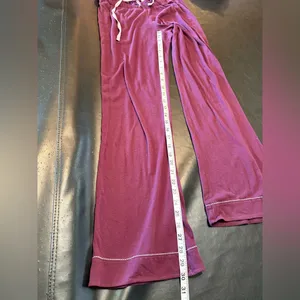 Victoria's Secret Burgundy Pajama Set size XS thumbnail 11