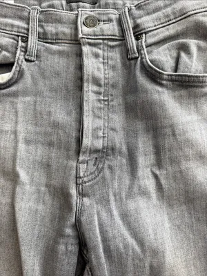 MOTHER The Tomcat Ankle Jeans All Nighter Gray High Rise Straight Size 28 thumbnail 13