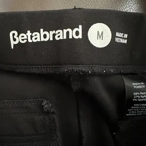 Betabrand Womens Dress Pant Yoga Pants Straight‎ Leg Black Size M Stretch Office thumbnail 4