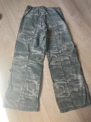 Camo Cargo Baggy Pants Green Size 26 thumbnail 2
