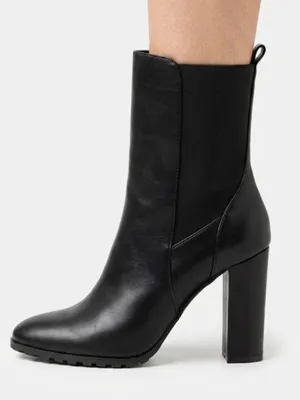 NEW French Connection Jenna Vegan Leather Heeled Boots thumbnail 1