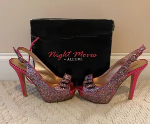 Night moves by allure Multicolored Sparkle Heel thumbnail 1
