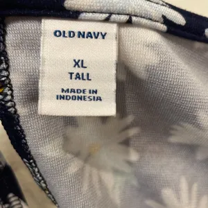 Old Navy- Daisy Printed Knit High Neck Long Sleeve Shift Dress- Size XL TALL thumbnail 4