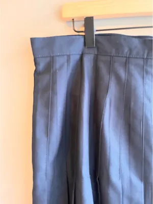 Lands End Dark Navy Pleated School Uniform Skirt Size 14 thumbnail 4