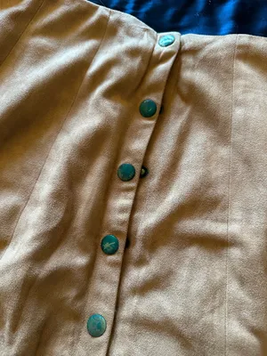Tan Suede Skirt Brown thumbnail 3