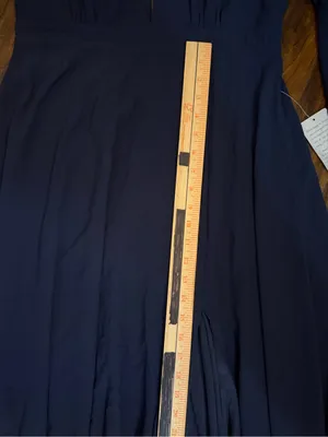 NWT Lulus My Whole Heart Dark Navy Blue Long Sleeve Maxi Dress Size Medium thumbnail 10