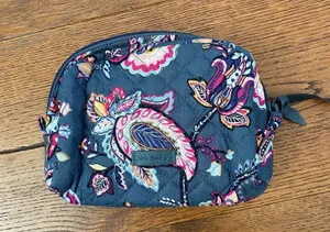 Vera Bradley Felicity Paisley Two Pocket Cosmetic Bag thumbnail 1