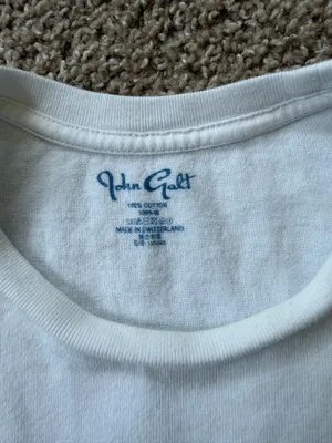 John Galt Brandy Melville Chloe White 14 T-Shirt thumbnail 4