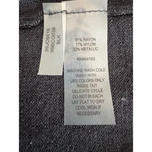 Black Rivet Metallic Sweater Vest XL Gray Gold Grommet Mock Neck Sleeveless Top thumbnail 7
