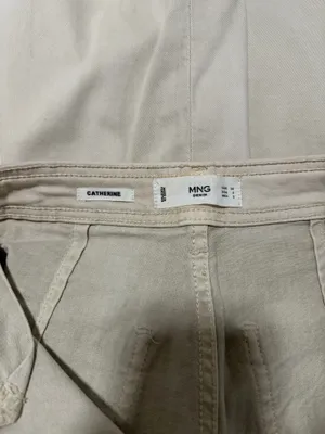 Beige mango jeans thumbnail 3