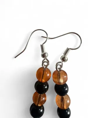 Handmade Halloween Pumpkin Jack-O’-Lantern Earrings 🎃 thumbnail 7