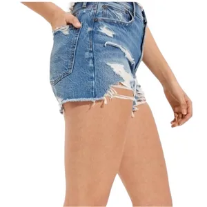 American Eagle Strigid Denim Highest Rise 90s Boyfriend Short thumbnail 7