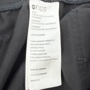 Figs Zamora Jogger Scrub Pants Black Women XXL Pockets RN MD RT Medical 1000208 thumbnail 5
