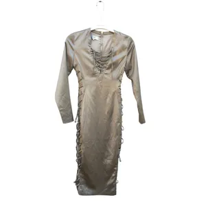 House of CB London Women's Size XS Green Makara Satin Dress thumbnail 3