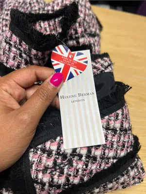 Helene Berman Pink and Black Bouclé Tweed Jacket thumbnail 14