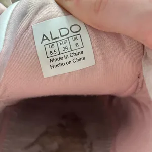 Aldo White and Pink Heart Embellished Sneakers thumbnail 9