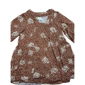 Knox Rose Floral‎ Boho Western Dress Rust Brown Cream Sz XL thumbnail 5