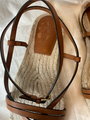 Madewell Woman’s The Mira Espadrille Thong Sandal Size 6 thumbnail 3