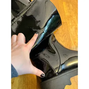 Aerosoles Women 9 Slalom Pull on Round Toe Black Faux Patent Leather Boot Boots thumbnail 8