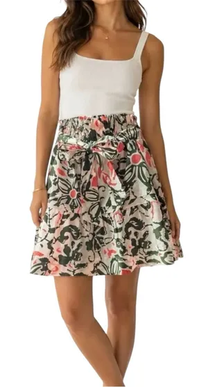 Anthropologie Bettina Floral Paper Bag Skirt Medium thumbnail 1