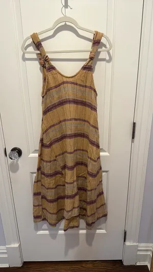 Free People Harper Striped Midi Dress size XS thumbnail 2