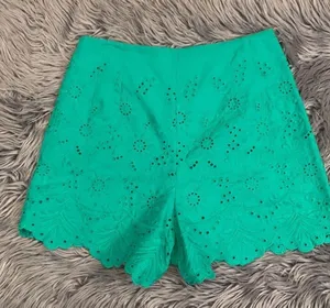 Draper James high rise embroidered eyelet shorts side zip lined 8 thumbnail 8