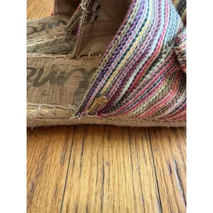 Sam Edelman Shoes Sandals Womens Size 7.5 Multicolor Striped Bow Espadrille thumbnail 4