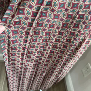Vintage 1980s‎ Schrader Paisley Pleated Grandma Core Midi Length Dress Size 12 thumbnail 7