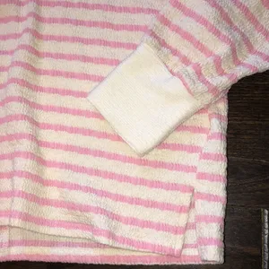 Bucket List pink striped top size medium oversized thumbnail 4