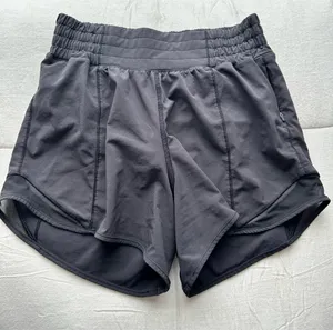 lululemon black hotty hots size 2 tall 4” inseam thumbnail 1