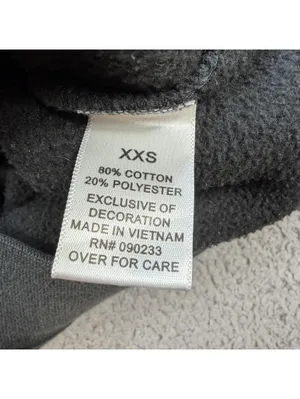 Fear Of God Essentials Quarter Zip Sweatshirt Faded Black Women Cropped Boxy Fit thumbnail 6