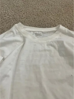 Junior woman crop top ab70 small size white long sleeve thumbnail 6
