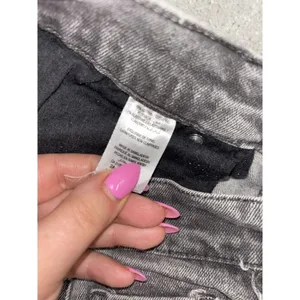 ardene 90s jeans‎ size 09 30x31 high rise gray wash EUC Wide Leg Straight thumbnail 5