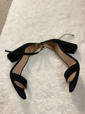 A New Day Black Faux Suede Heels Size 7.5 thumbnail 2