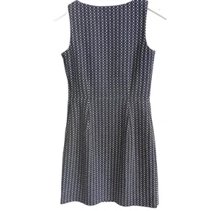 Tommy Hilfiger Sleeveless Sheath Dress Navy White‎ Geometric Textured Size 0 thumbnail 3