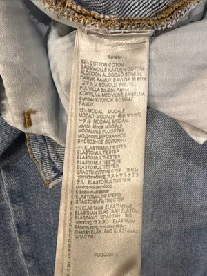 7 For All Mankind Luxe Vintage Cropped Jo Jeans 27 Distressed Wide Leg $228 thumbnail 11
