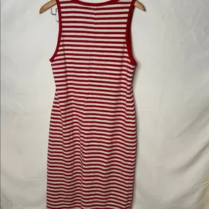 Vintage Tommy Hilfiger nautical striped sailor sleeveless maxi dress sz M thumbnail 5