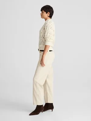 Madewell The Darted Barrel-Leg Utility Pant in Corduroy cream Women’s Sz 26 NWT thumbnail 3