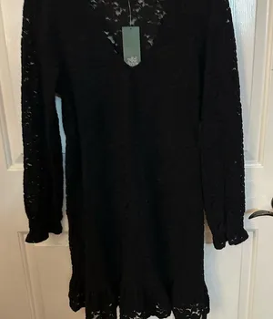 Wild Fable Black Lace Skater style Dress thumbnail 1