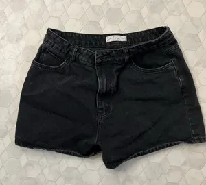 Petal and pup black Jean shorts thumbnail 1