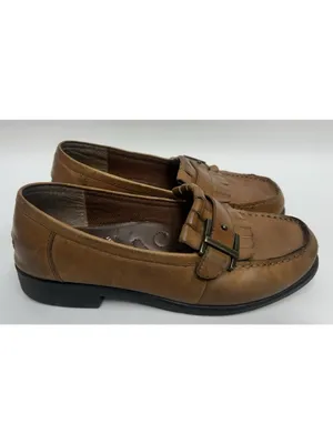 Earth Shoe Loafers Women’s Size 9W Sable Brown Leather Upper Comfort Preppy Y2K thumbnail 2