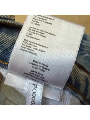 Anine Bing Lara Jean Distressed Button Fly Raw Hem Denim Women's Size 27 thumbnail 5