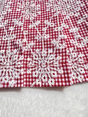 Bailey Rose Gingham Lace Print Pleated Mini Skirt Size Small thumbnail 7