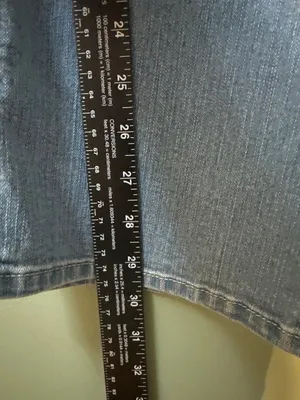 Lee Riders by Lee 10P Y2K Bootcut Jeans Sequin Pocket Dark Wash Retro Denim Indi thumbnail 3