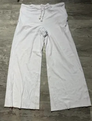 NEW! FP Movement Women's Ivory Sweatpants Free Spirit Crop Pants Sz S A4-0014 thumbnail 1