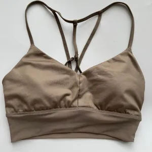 Alo Yoga Lavish Bra Bralette Strapped Mesh Band Glossy Gravel Shine Size Small thumbnail 1