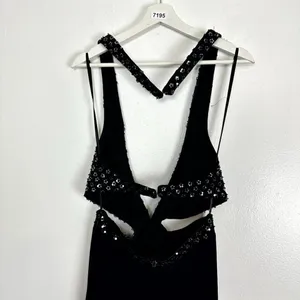 MAC DUGGAL Sequin Sheath Gown in Black Size US 6 thumbnail 9