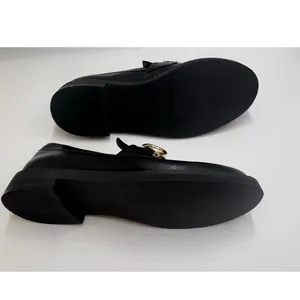 American Eagle Black Loafers Gold Horsebit Slip On Flats Womens 7 thumbnail 6