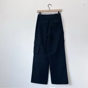 Aritzia Wilfred Wide Leg Cargo Pants Black thumbnail 4